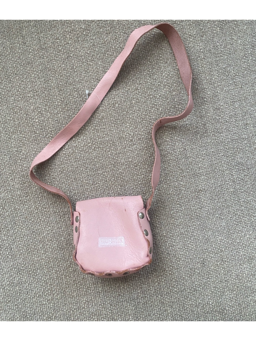 Harley-Davidson Pink Leatherette Studded Crossbody Bag - Picture 4 of 11